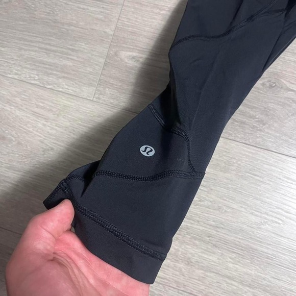 Lululemon Pace Rival Crop 22&quot; inseam Black Leggings with Pockets W6AV0S - Picture 3 of 6